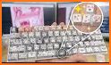Anime Sakura Girl Keyboard Background related image