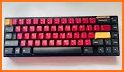 Neon Red Samurai Keyboard Background related image