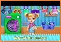 Kindergarten Girl House Cleaning related image