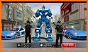US Police Robot Transform - Police Plane Transport related image