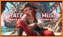Caribbean battle: pirate war related image