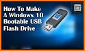 How to make a bootable windows flash drive related image