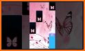 Butterfly Pink Piano Tiles - Magic Girl Kpop Music related image