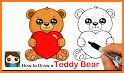 Cute Teddy Coloring Book related image