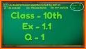 10th class math exercise solved book related image