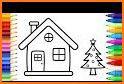 Xmass coloring related image