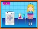 Laundry washing girls games related image