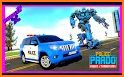 Police Prado Car Robot Transform Games: Car Games related image