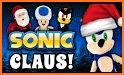 Santa clause & super Sonic christmas related image