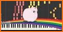 Shining pink unicorn keyboard theme related image