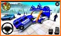 Grand Police Prado Car Transport Truck Games related image
