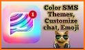 Color SMS theme to customize chat related image