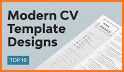 Modern CV template related image