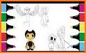 coloring book for bendy related image
