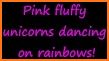 Cute Pink Unicorn Rainbow Theme related image