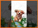 Paw puppy Coloring dogs related image