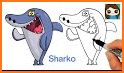 coloring sharko and zig related image