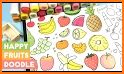 Fruit Vegetables Coloring Book related image
