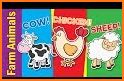 Farm animals for toddler Babies card Animal sounds related image