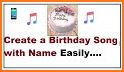 Happy Birthday : Name Song, Card, Photo on Cake related image