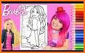 Miss Barbie princess - color book related image