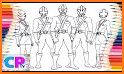 Power rangers coloring 2 related image