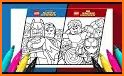Super Heroes Coloring Book related image