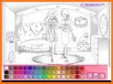 Dolls Coloring Book Games related image