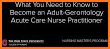 Adult-Gerontology Acute Care Nurse Practitioner related image