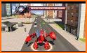 Flying Robot Car Simulator: Real Rope hero game related image
