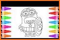 Coloring Minions Pages For Kids related image