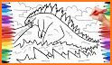 Monster of Godzilla Coloring Book related image