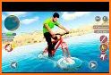 Beach Water Surfing Games: Bike Race related image