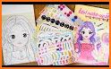 Anime K-POP Idol Chibi Coloring Book related image