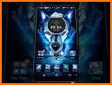 3D Blue Fire Skull Theme Launcher related image