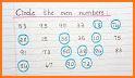 Encircle numbers related image