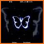 Shiny Neon Butterfly Live Wallpapers related image