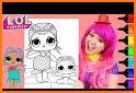 Coloring Dolls Surprise Book Lol related image