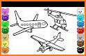 Coloring Book : Airplane – painting kids related image