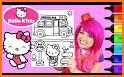 New Hello Kitty coloring book related image
