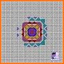 Cross Stitch Coloring Mandala related image