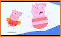 pepp pink coloring pig's related image