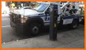 Police Tow Truck Driving Car Transporter related image