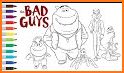 Coloring book bad guys related image
