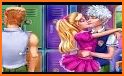 Police couple First love kiss - kissing Game related image