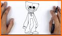 Huggy Wuggy How To Draw related image