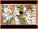 Scoby Coloring doog game Book related image
