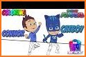 Pj Coloring Hero Masks -Painting Book For Children related image