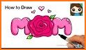 how to draw cute mom ''mother's Day'' related image
