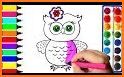 Owl & Flower🦉Color Master Coloring Book Package related image